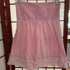 Abercrombie & Fitch baby pink strapless top